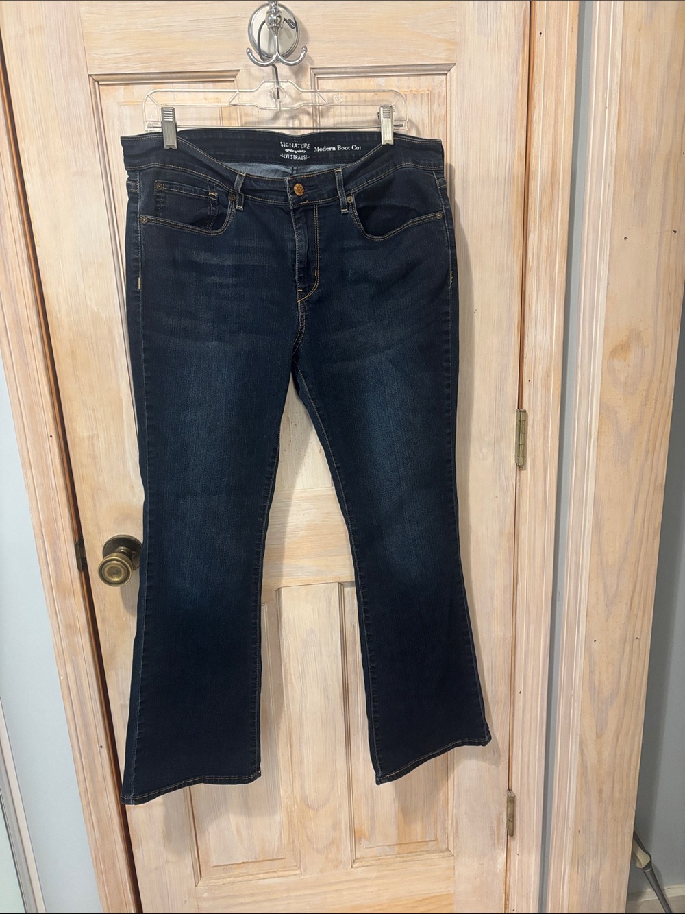 Signature by Levi Strauss Dark Indigo Flare Jeans